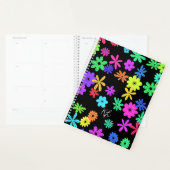 Couleur Pop Fleurs Cute Planner Personnalisé (Devant avec enveloppe)