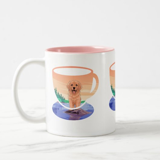 Couleur Pop Mug à deux tons (Gauche)