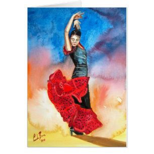 Couleur pour aquarelle de DANSEUR de FLAMENCO