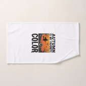 Couleur préférée d'automne Halloween Citrouille Ve (Serviette à main)