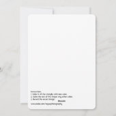 Couleur Puzzle carte cadeau de vacances roquette d (Dos)