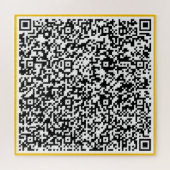 Couleur QR Code Puzzle Votre Message Surprise Cade (Horizontal)