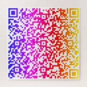 Couleur QR Code Scan Puzzle votre cadeau personnal (Horizontal)