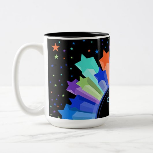 Couleur Rainbow Starburst Mug (Gauche)