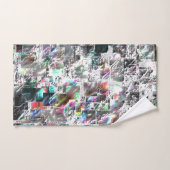 Couleur ressemblant à des découpes dvd carrés, mos (Serviette à main)