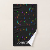 Couleur Retro Bloc Puzzle Jeu Jouer Jeu (Serviette à main)