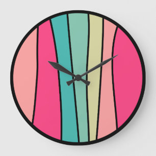 Couleur ronde Abstraite 160422(02), grande horloge
