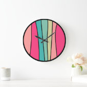 Couleur ronde Abstraite 160422(02), grande horloge (Maison)