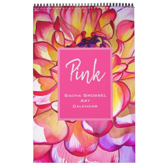 Couleur rose calendrier de l'aquarelle Sacha Gross (Protection)