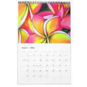 Couleur rose calendrier de l'aquarelle Sacha Gross (Mar 2026)