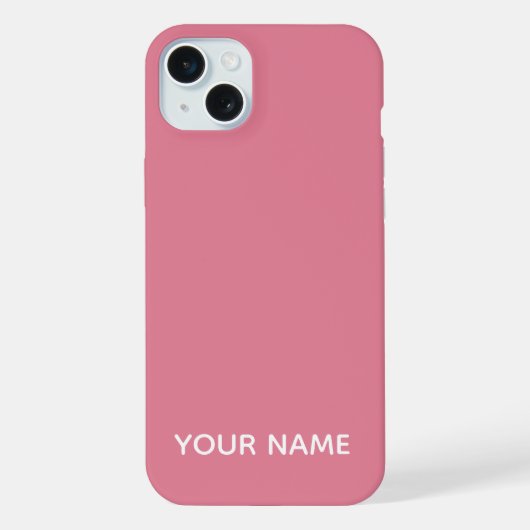 COULEUR ROSE NOM PERSONNALISÉ MODERNE STYLÉ (Verso)