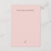 Couleur rose pâle Baby shower Bunny C Merci (Dos)