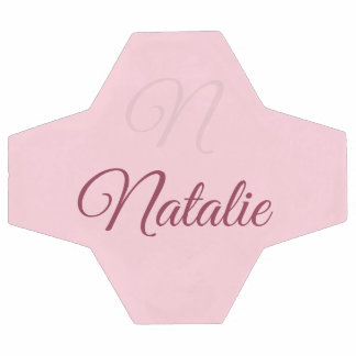 Couleur rose pastel monogrammée
