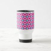 Couleur rose, violet et bleu mug de voyage (Centre)