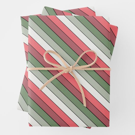 Couleur Rouge Blanc Vert Noël Sur Papier Texté (En situation)