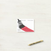 Couleur rouge pinceau - Notes Post-it® (Sur un bureau)