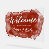 Couleur rouge roux translucide Mariage Bienvenue (Angle)