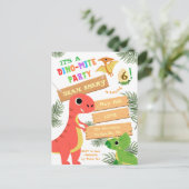 Couleur Rugissement : Invitation Anniversaire de D (Debout devant)