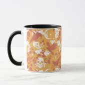Couleur rustique Halloween Motif café Mug (Gauche)