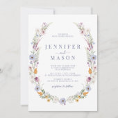 Couleur rustique minuscule Faire-part de mariage F (Devant)