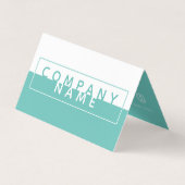 Couleur simple bloc, Carte de visite double fidéli (Devant)