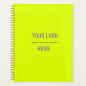 couleur solide jaune fluorescent - votre logo (Devant)