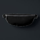 Couleur solide noire classique intemporelle<br><div class="desc">Fanny Pack Storage Bag impression coupe style couture et décontracté mode instruction accessoire imprimé avec classique intemporel traditionnel noir solide couleur illustration graphique et sélectionner la collection de produits par TheFabricSeal impression sur demande magasin à l'adresse Zazzle.com #ZazzleMade https://www.zazzle.com/store/thefabricseal TheFabricSeal ©️ original. Le noir est une couleur qui est le...</div>