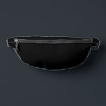 Couleur solide noire classique intemporelle<br><div class="desc">Fanny Pack Storage Bag impression coupe style couture et décontracté mode instruction accessoire imprimé avec classique intemporel traditionnel noir solide couleur illustration graphique et sélectionner la collection de produits par TheFabricSeal impression sur demande magasin à l'adresse Zazzle.com #ZazzleMade https://www.zazzle.com/store/thefabricseal TheFabricSeal ©️ original. Le noir est une couleur qui est le...</div>