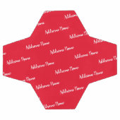 Couleur solide Rouge moderne Monogramme de base (Plat)