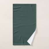Couleur solide vert chasseur (Serviette à main)
