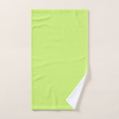 Couleur solide vert citron doux (Serviette à main)