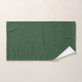 Couleur solide vert émeraude foncé (Serviette à main)