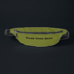 Couleur solide vert olive<br><div class="desc">Fanny Pack Storage Bag imprimé coupe couture style et décontracté mode relevé accessoire avec personnalisable modèle Your Text Here typographie imprimée avec Olive Green Solid Color arrière - plan illustration et sélectionner la collection de produits par TheFabricSeal print sur demande shop à Zazzle.com #ZazzleMade https://www.zazzle.com/store/thefabricseal Notre Fanny Pack a une...</div>
