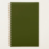 Couleur solide vert olive foncé (Devant)