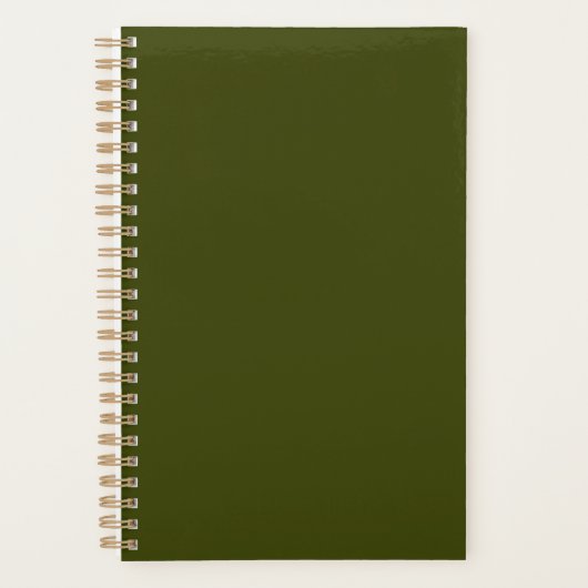Couleur solide vert olive foncé (Devant)