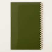 Couleur solide vert olive foncé (Dos)