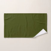 Couleur solide vert olive foncé (Serviette à main)