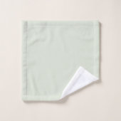Couleur solide vert Whisper (Gant de toilette)