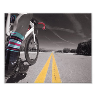 Couleur sur impression noir et blanc.