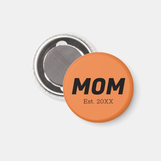 Couleur tendance - Aimant orange frais (Recto/Verso)