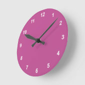 Couleur Tendance - Berry rose Horloge Arrondie Ave (Angle)