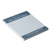 Couleur Tendance - Bloc-notes Affaires Bleu Sérieu (Incliné)
