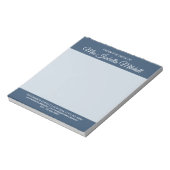 Couleur Tendance - Bloc-notes Affaires Bleu Sérieu (Tourné)