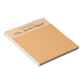 Couleur tendance - Bloc-notes classique orange dou (Incliné)