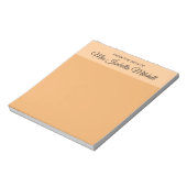 Couleur tendance - Bloc-notes classique orange dou (Tourné)