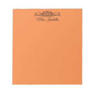 Couleur tendance - Bloc-notes Tangerine frais