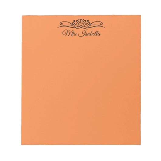 Couleur tendance - Bloc-notes Tangerine frais (Devant)