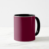 Couleur tendance - Bourgogne foncée - Mug de café (Devant droit)