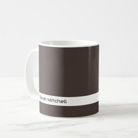 Couleur tendance - Café Nom Brown Mug (Devant gauche)