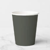 Couleur Tendance - Gobelets en Papier Gris Forêt S (Verso)